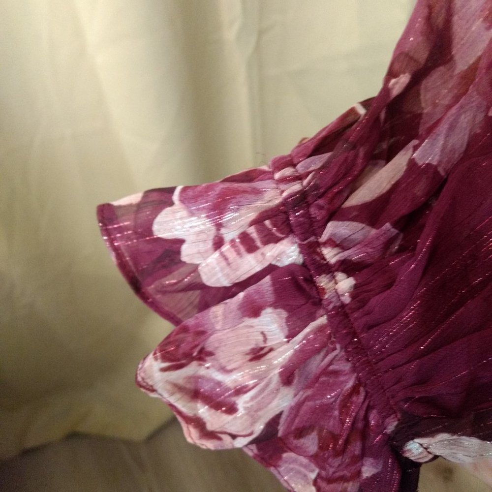 Wine blouse with metallic - Picture 2 of 2